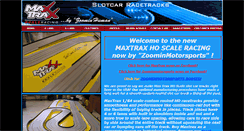 Desktop Screenshot of maxtraxracing.com