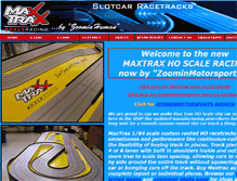 Tablet Screenshot of maxtraxracing.com